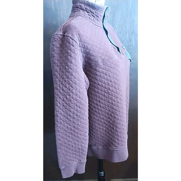 Patagonia Quilted Snap jacket Balsamic Burgundy Pullover Womens Large Maroon - Picture 4 of 9
